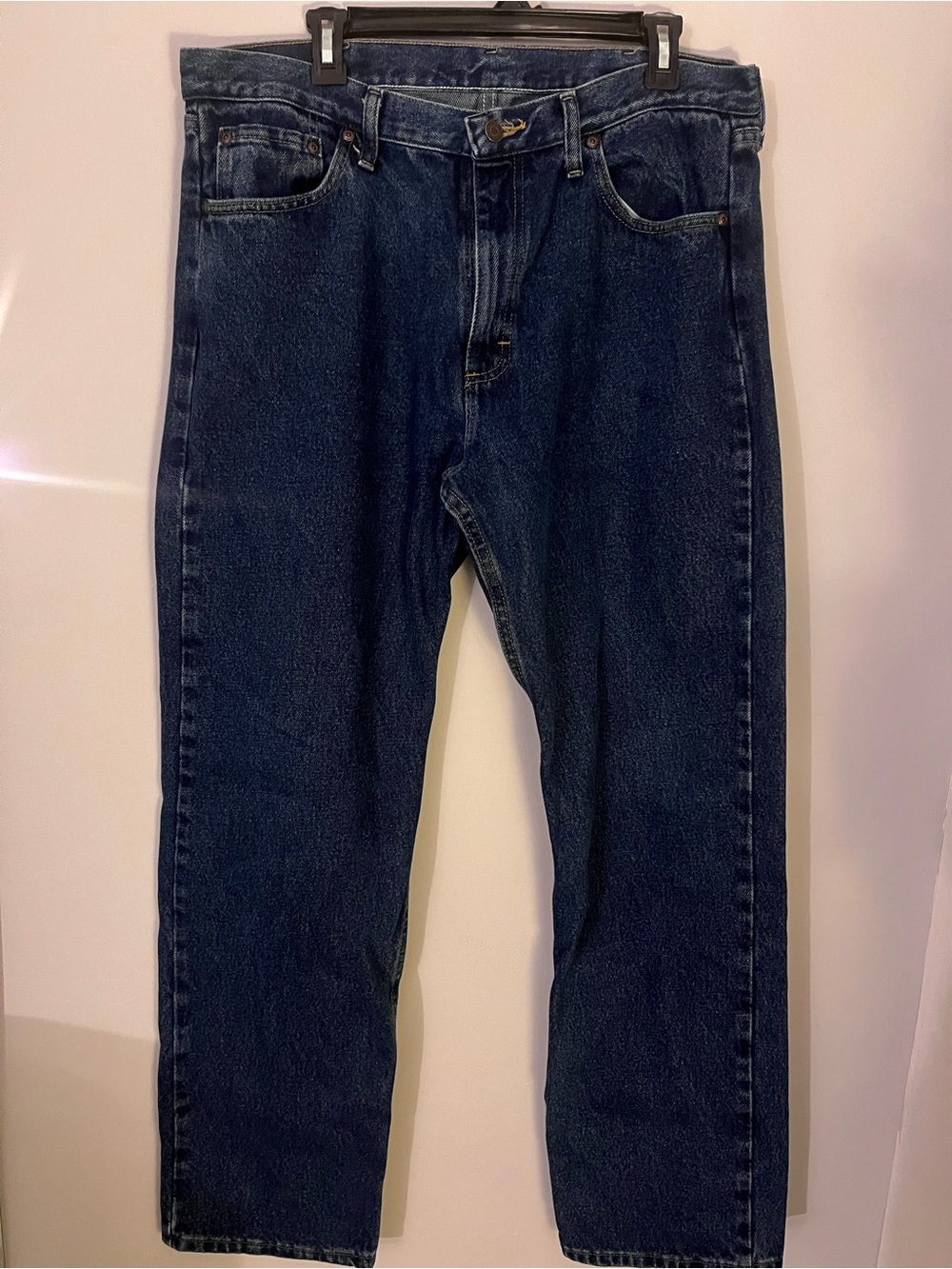 Wrangler Men's Dark Blue Relaxed Jeans 36x32 Classic Casual